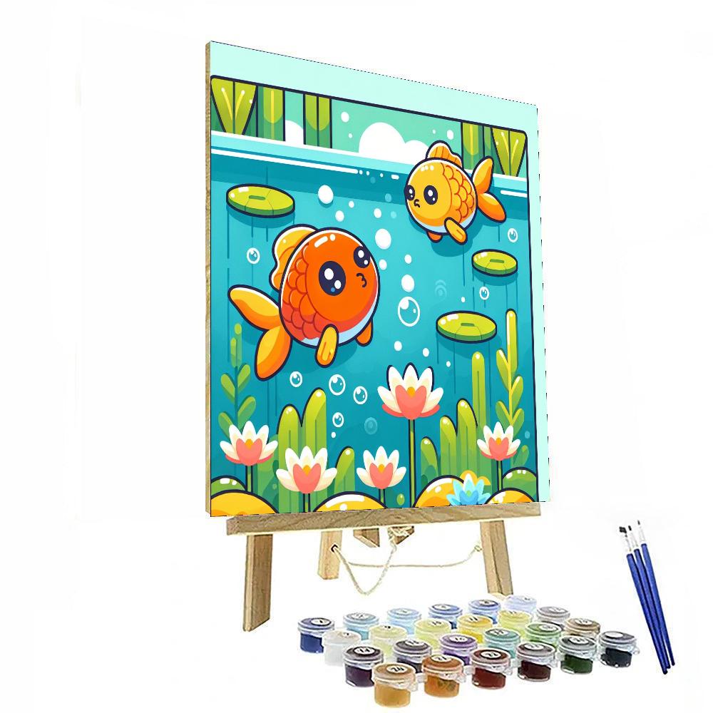 Curious Koi Paint By Numbers Art