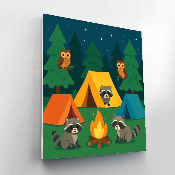 Exciting Camping Trip Paint By Number