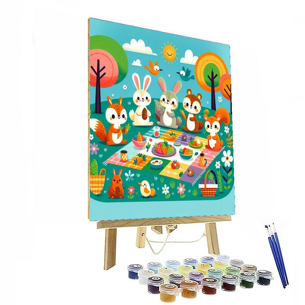 Joyful Picnic Party Paint By Color