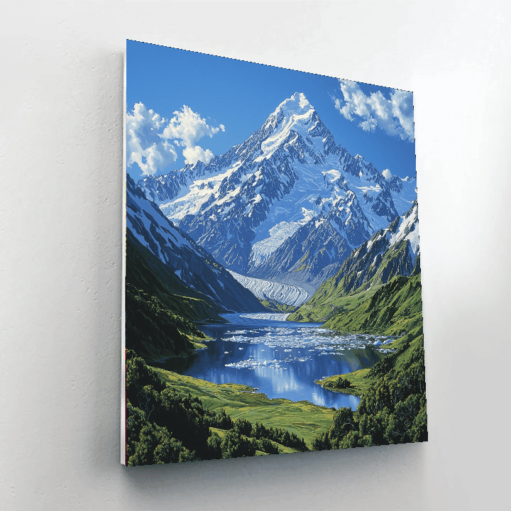 Mount Cook National Park Number Painting