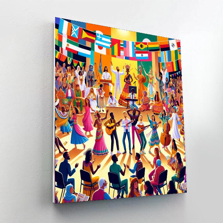 World Cultural Festival - India DIY Paint By Numbers