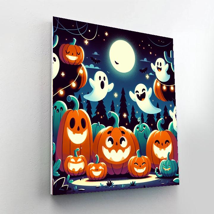Happy Halloween Creations Paint By Numbers Art