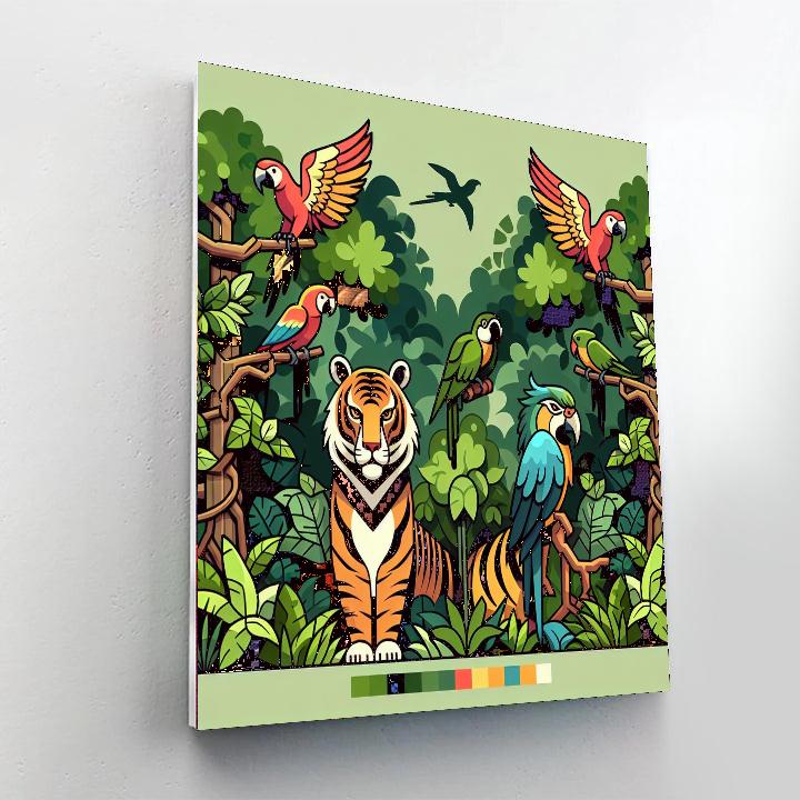 Jungle Safari Escapade DIY Paint By Numbers