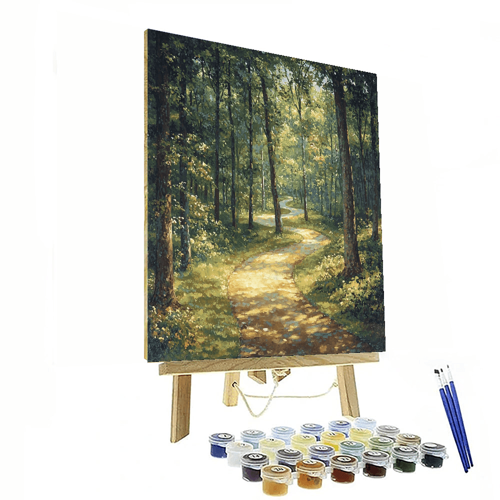 John Constable Inspired Whispering Forest Path  Paint By Color