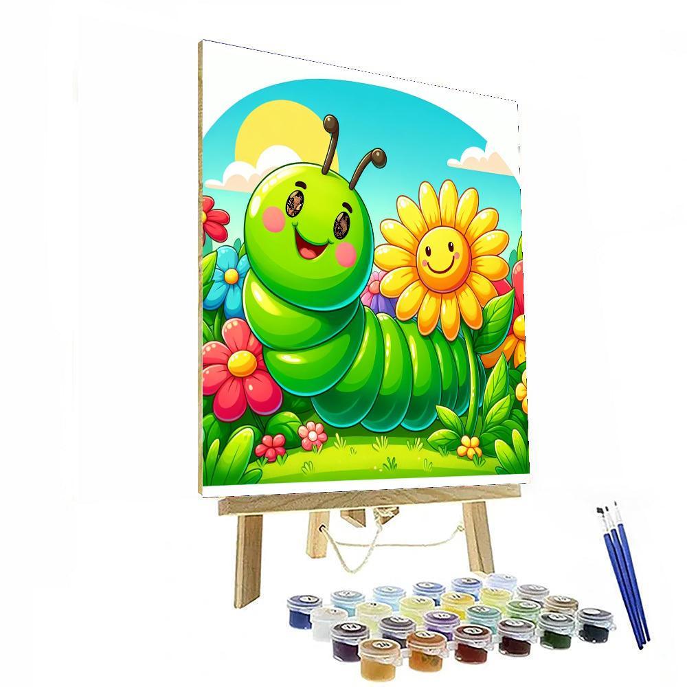 Cheery Caterpillar Adventure Paint By Numbers