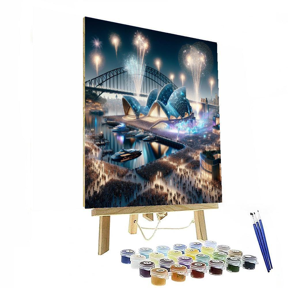 New Year's Eve In Sydney - Sydney, Australia Number Painting