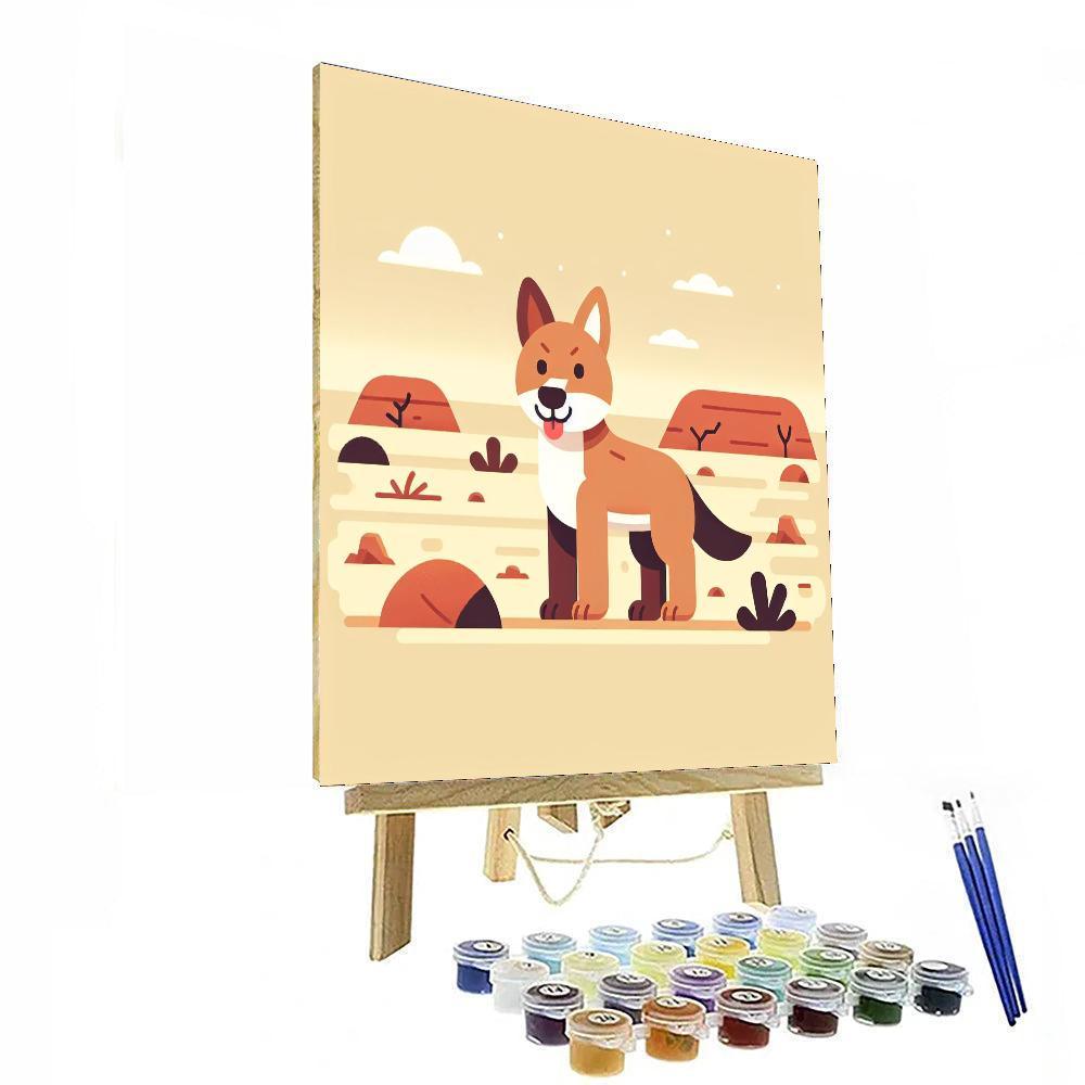 Dynamic Dingo Paint By Numbers Kits