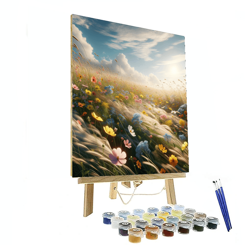 Serenity In The Wildflowers Painting Number Kit