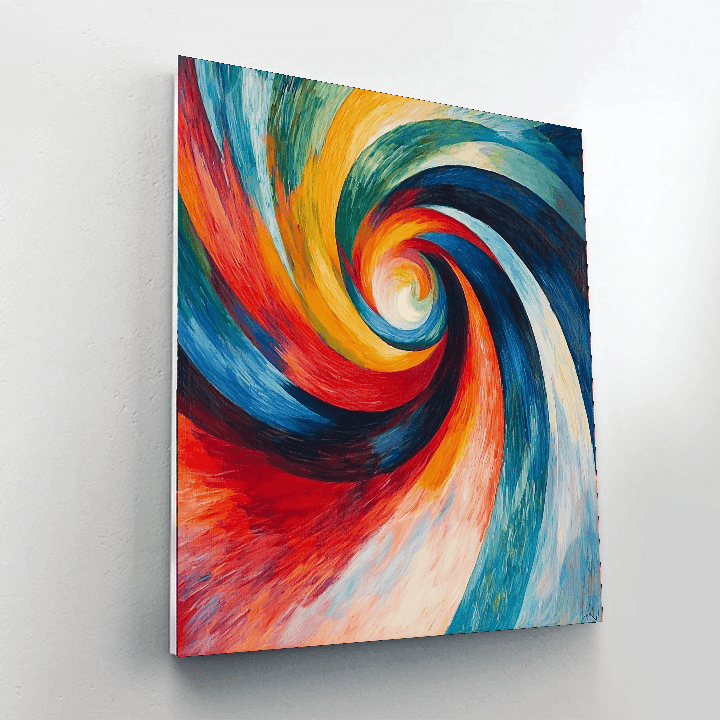 Franz Marc Inspired Dynamic Whirlwind  Paint By Numbers Kits