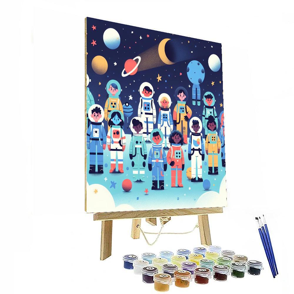 Starlight Adventure Seekers Paint By Numbers Art