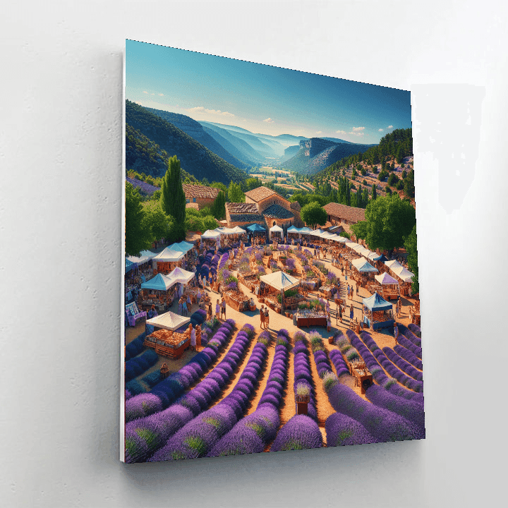 Fête De La Lavande - Provence Paint By Numbers Art
