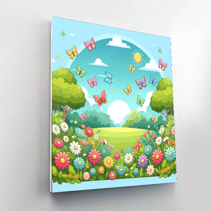 Bright Butterfly Ballet Paint By Color