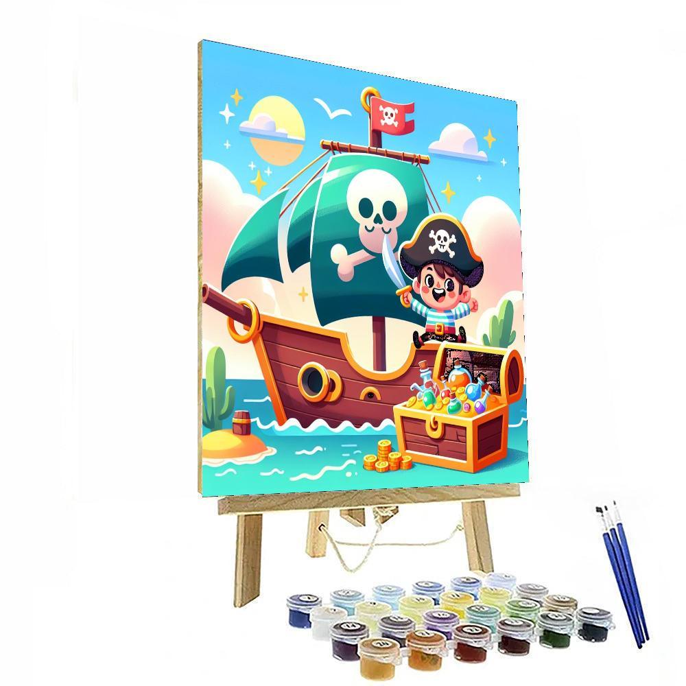 Pirate Adventure Challenge DIY Paint By Numbers