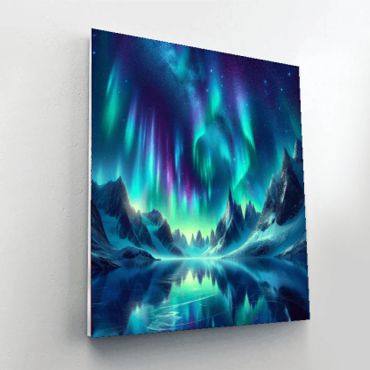 Glistening Aurora Borealis Numbered Painting Kits