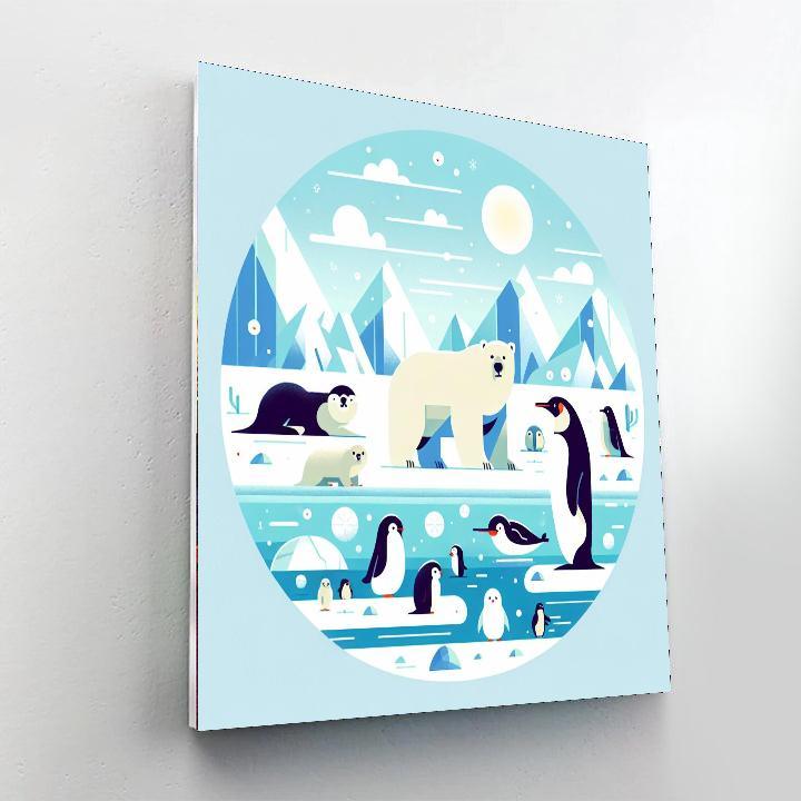 Arctic Animal Encounter Numbered Painting Kits