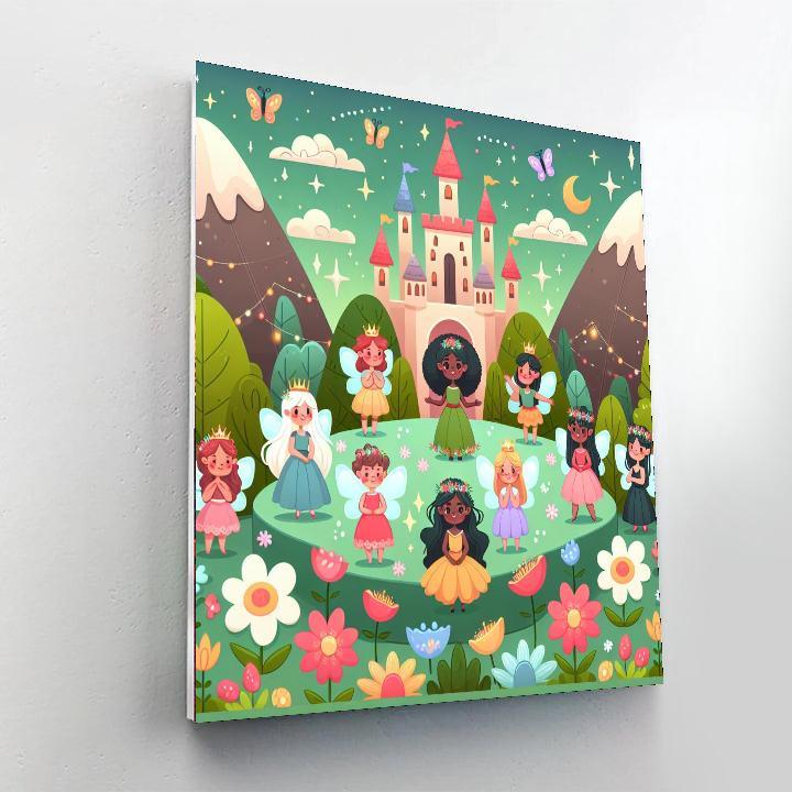 Charming Kingdom Of Fairies Paint By Numbers