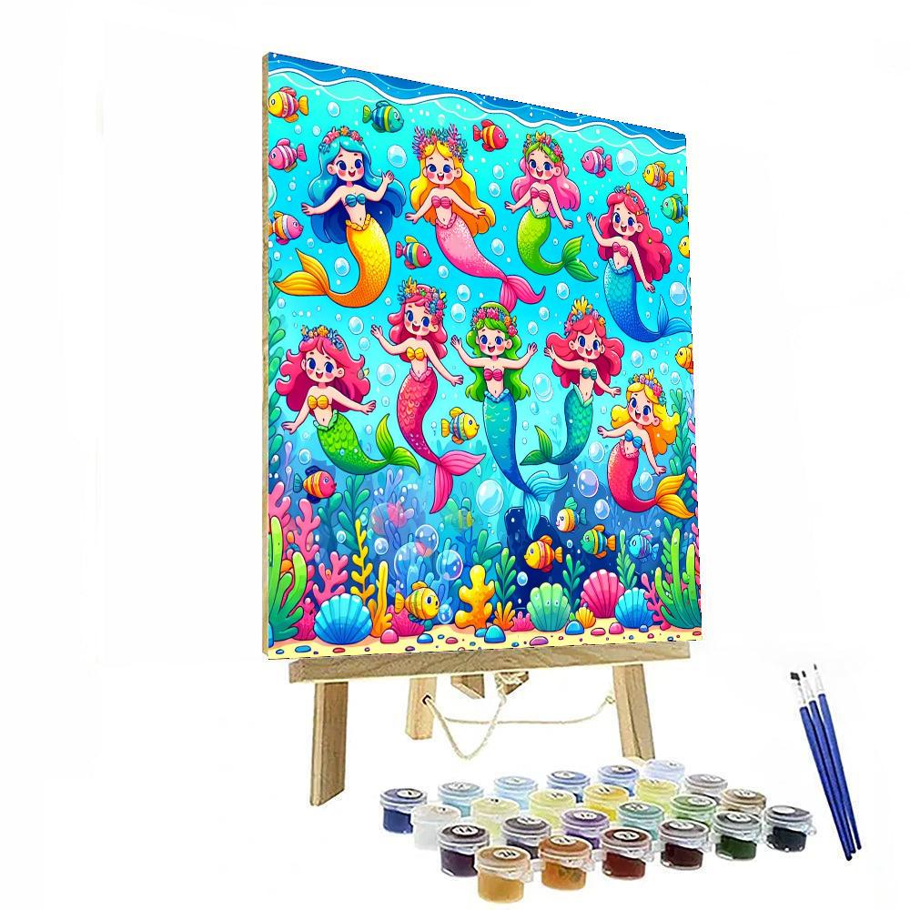 Ocean Adventure With Mermaids Paint By Number