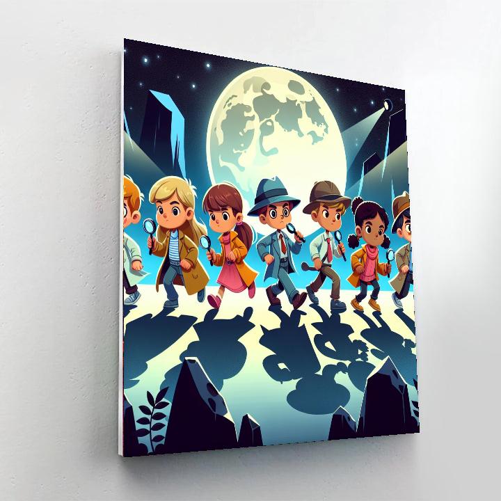 Moonlight Detective Agency Painting Number Kit