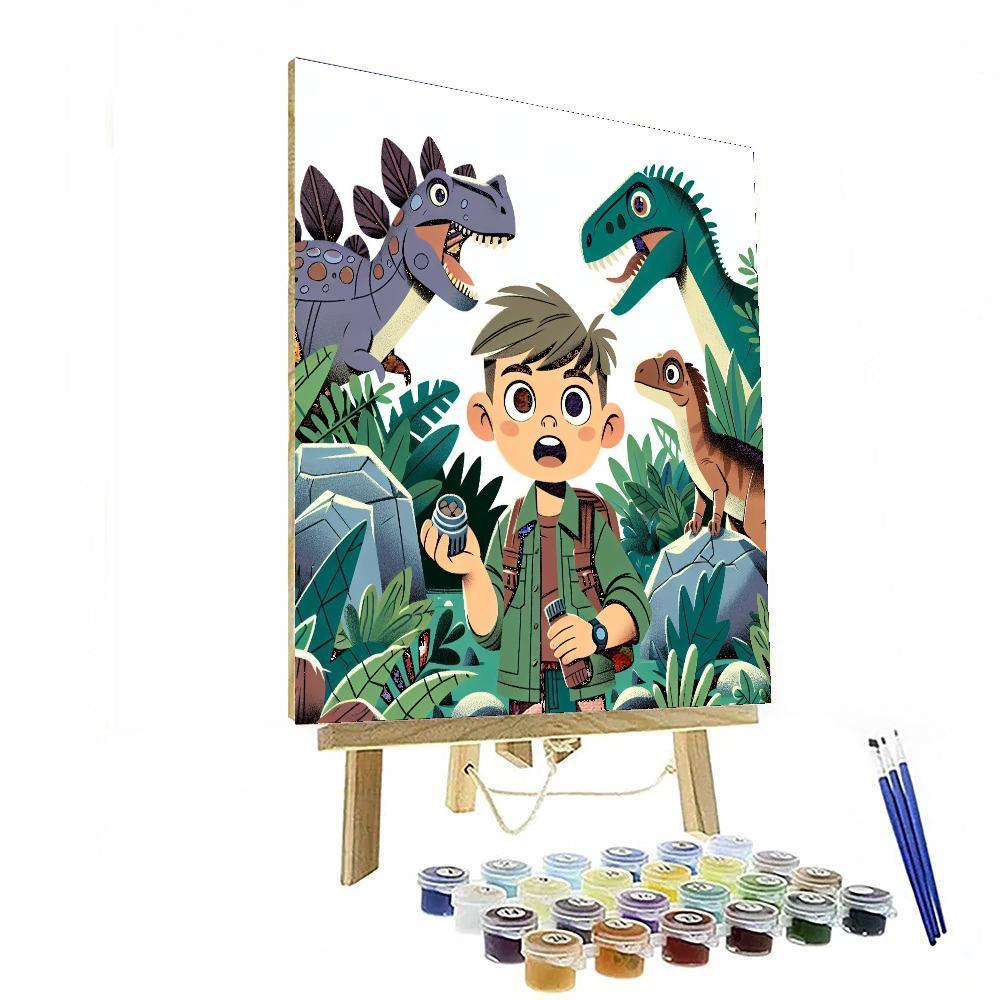 Dinosaur Expedition Safari Paint By Number