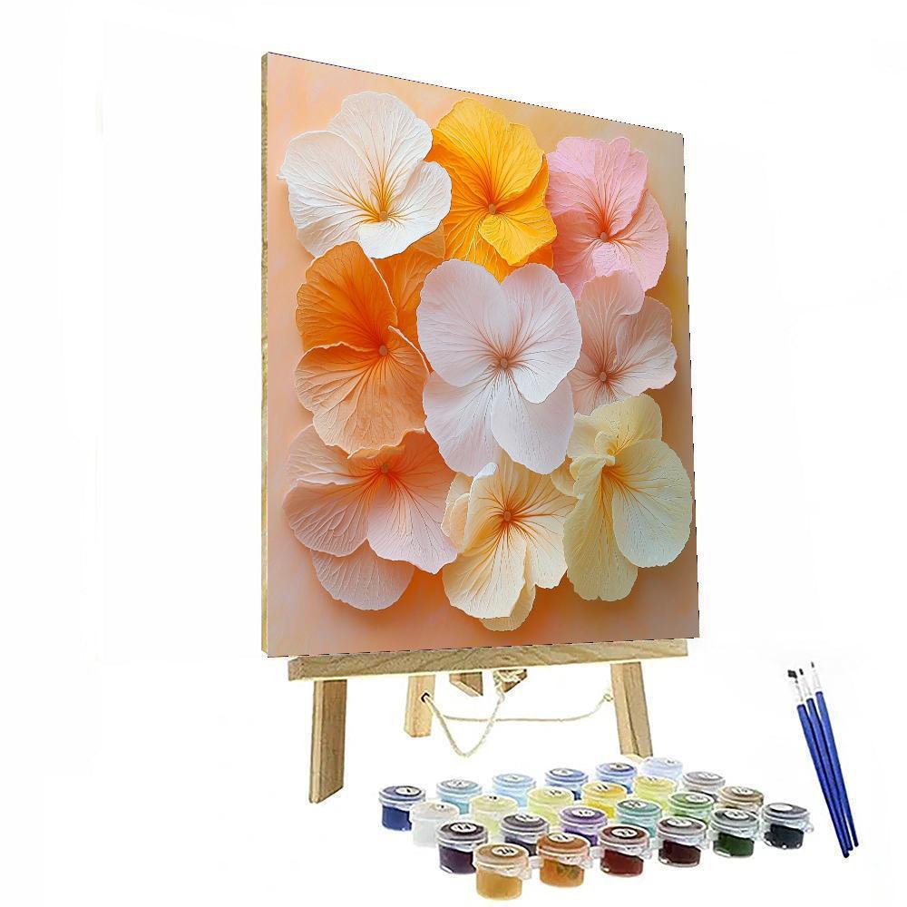 Leonardo Da Vinci Inspired Petals In Harmony  Paint By Numbers Art