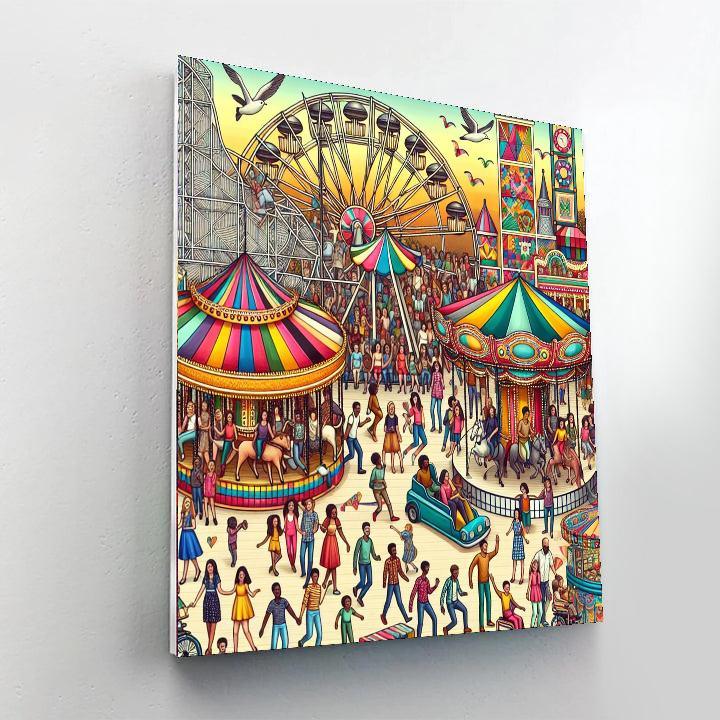 Dynamic Carnival Extravaganza Numbered Painting Kits