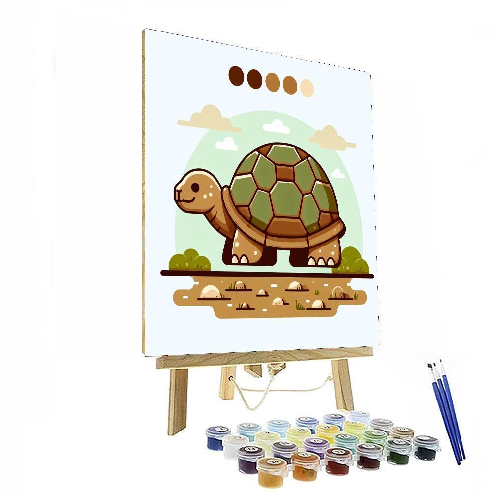 Gentle Giant Tortoise Stroll Paint By Numbers Kits