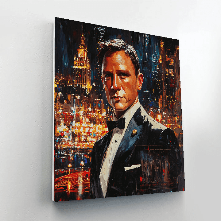 Daniel Craig: The Dashing Elegance Of A Timeless Spy Paint By Color