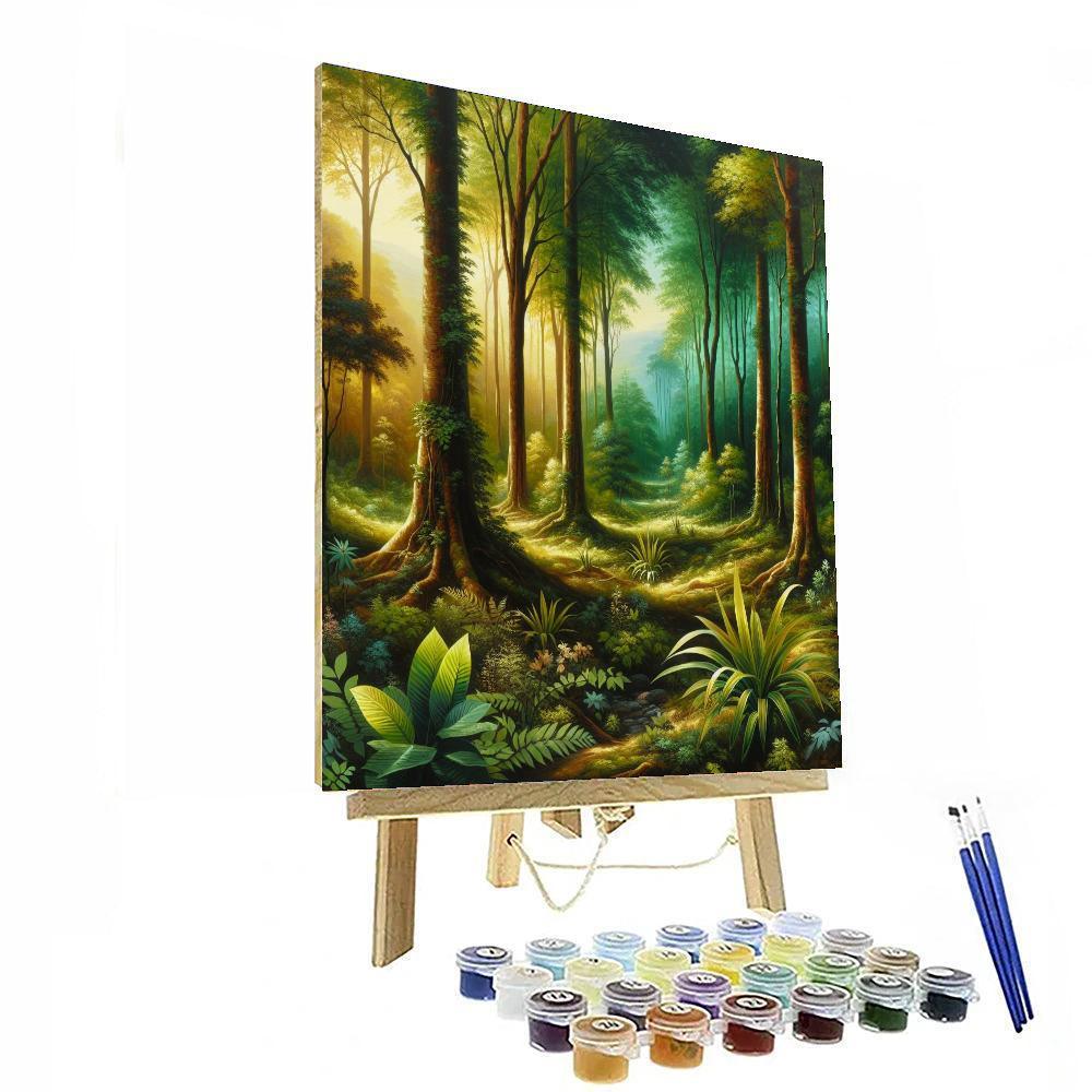 Forest Wilderness Serenity Painting By Numbers Kit