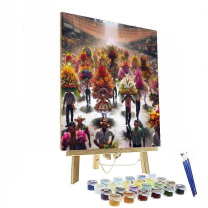 Medellín Flower Fair - Colombia Number Painting