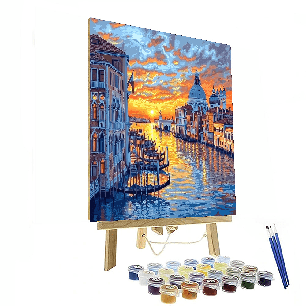 Canaletto Inspired Venetian Glow - DIY Painting By Numbers Kit