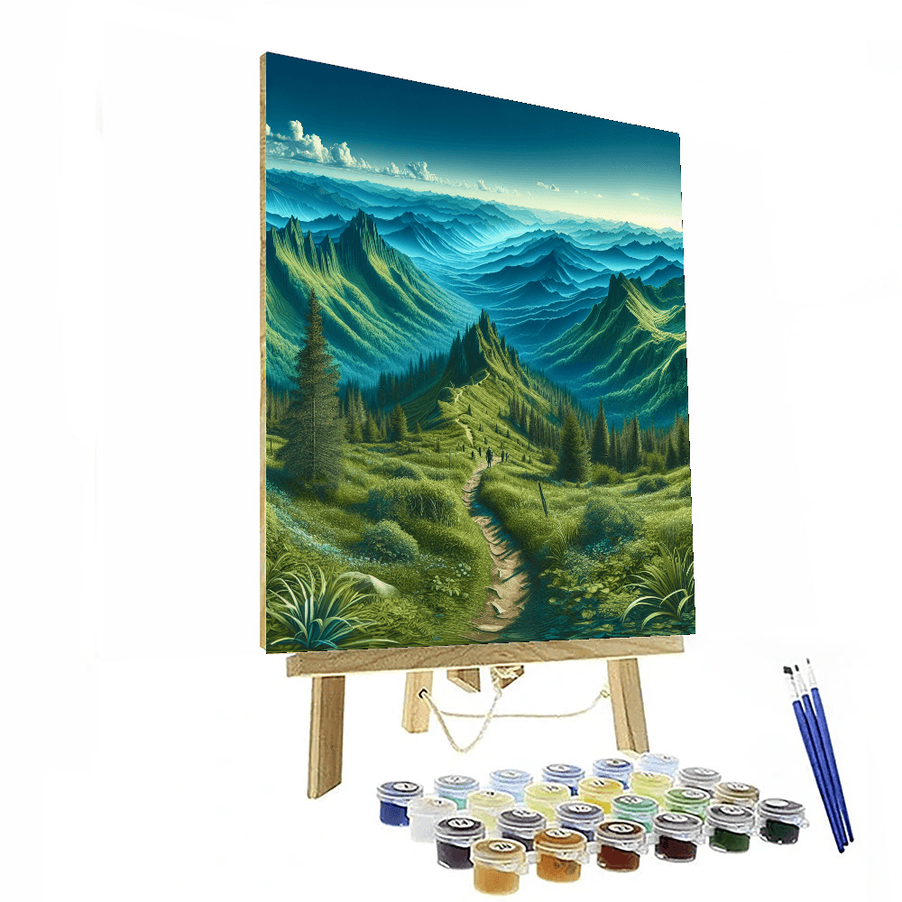 Inspiring Mountain Trail Paint By Numbers