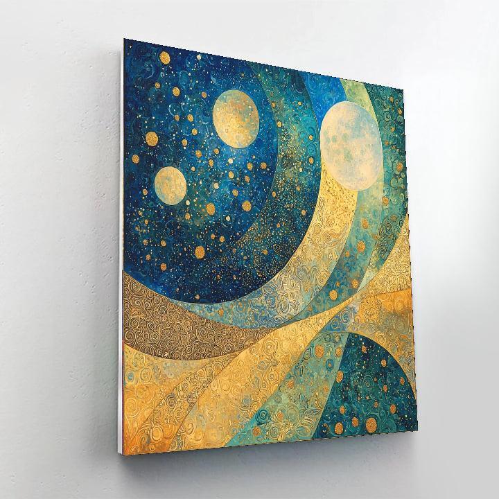 Gustav Klimt Inspired Celestial Beings  DIY Paint By Numbers