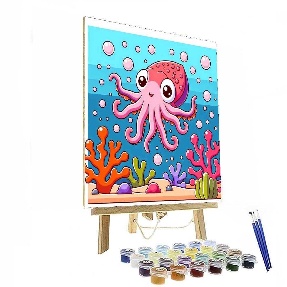 Chipper Cuttlefish Paint By Numbers Art