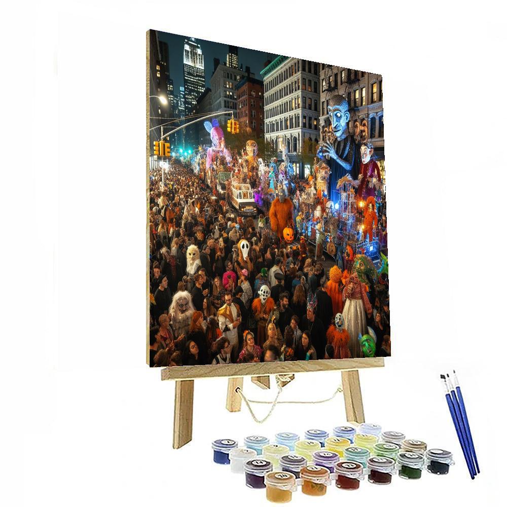 Halloween Parade - New York City Number Painting