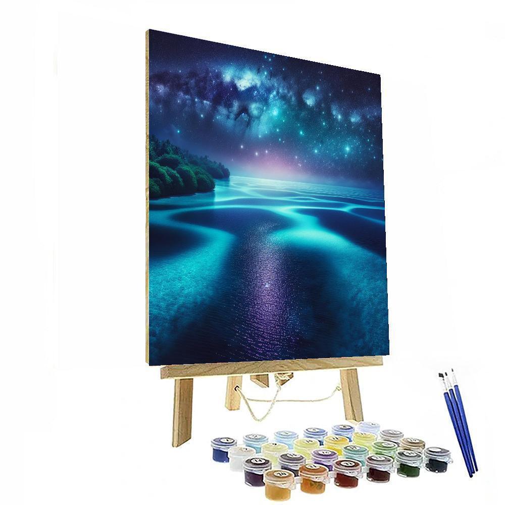 Cosmic Lagoon Dreamscape Paint By Numbers Art