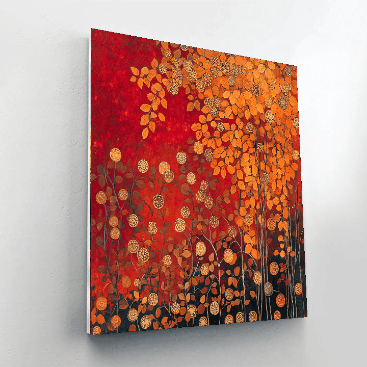 Gustav Klimt Inspired Autumn Radiance  Paint By Numbers