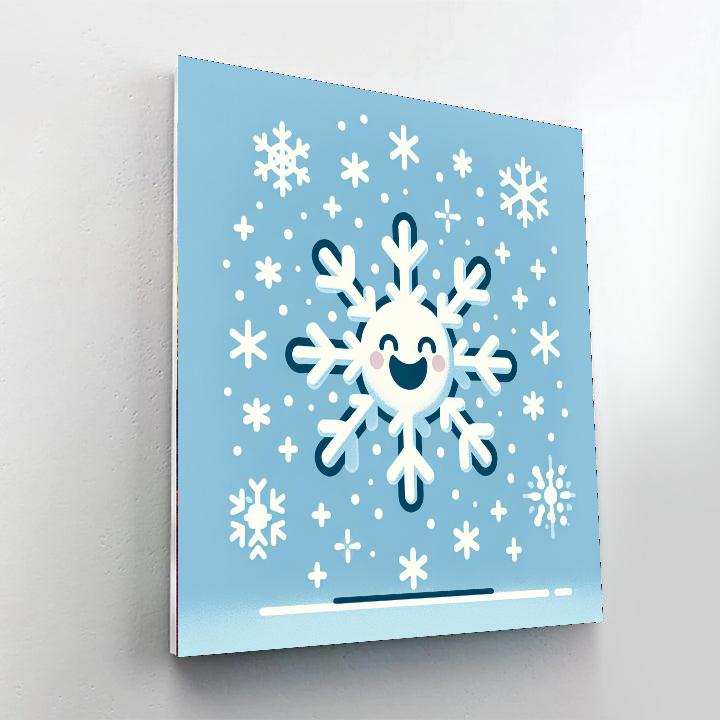 Spirited Snowflake Number Painting