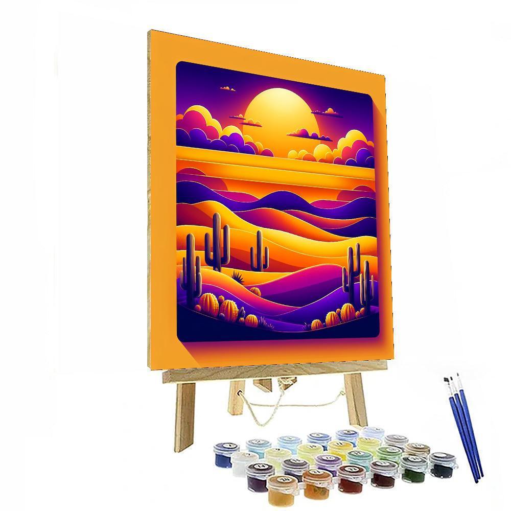 Glorious Desert Sunrise DIY Paint By Numbers