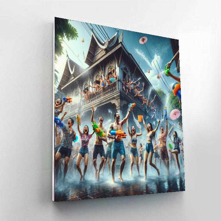 Songkran Festival - Chiang Mai Number Painting