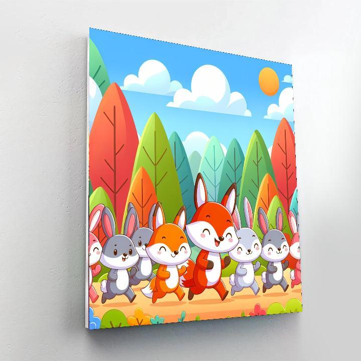 Woodland Creature Parade Paint By Numbers Kits
