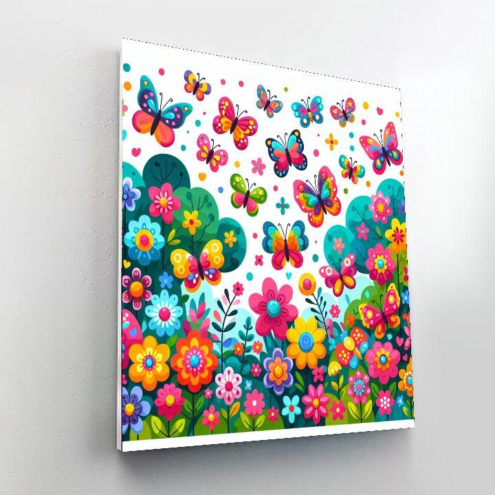 Butterfly Garden Magic Paint By Number