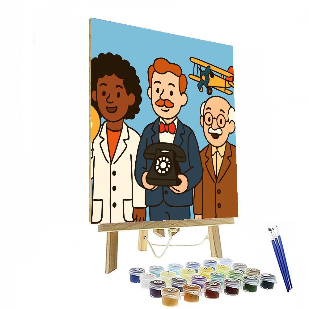 Famous Inventors Paint By Numbers Art