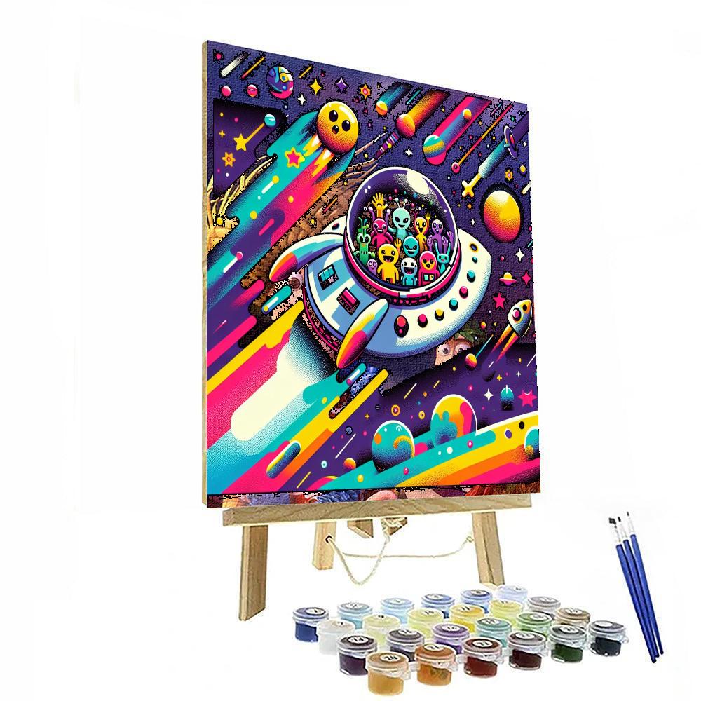 Cosmic Travel Painting Number Kit