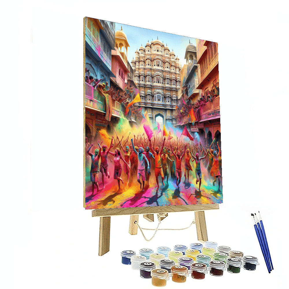 Holi Festival - Jaipur Numbered Painting Kits