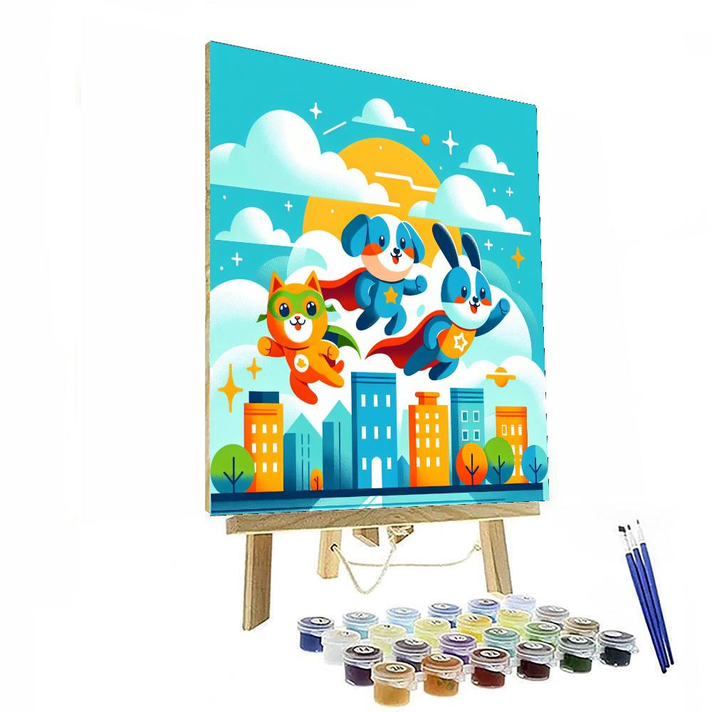 Adventures With Super Pets Number Painting