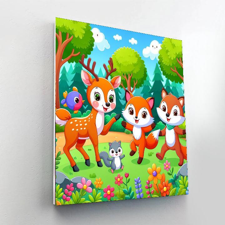 Wonderful Wildlife In The Forest Painting By Numbers Kit