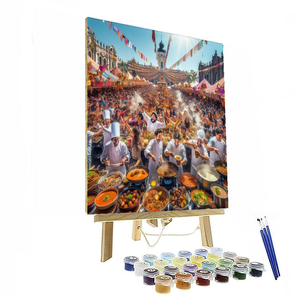 Lima Food Festival - Peru Number Painting