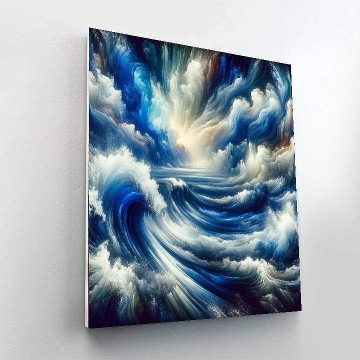 Ocean Wave Dynamics DIY Paint By Numbers