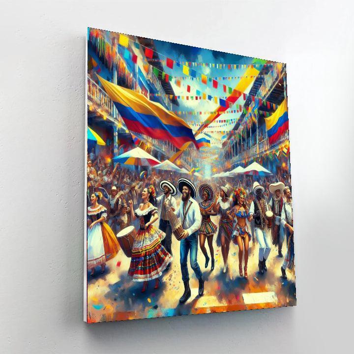 Día De La Raza - Colombia Number Painting
