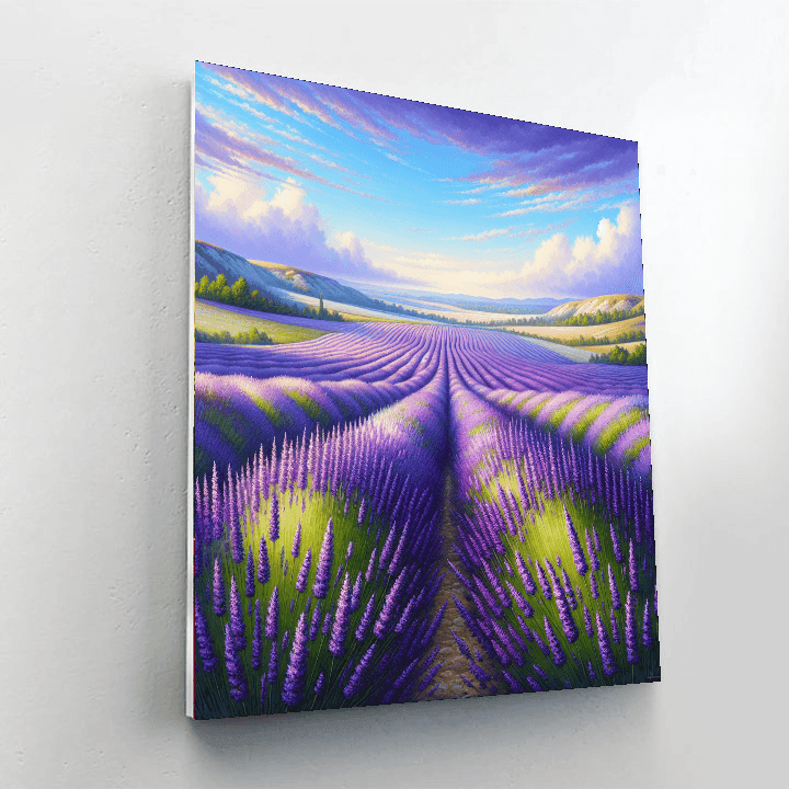 Captivating Lavender Fields Paint By Color